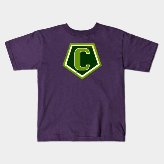 Super C (Rough) Kids T-Shirt by Vandalay Industries